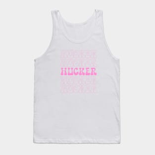 Hucker Retro Repeat Pink Tank Top